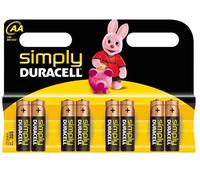 Duracell Simply AA Batteries (Pack of 8), silver