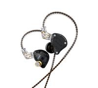 CCA KZ Zs10 Pro 4ba + 1dd Bass Drive In-Ear Headphones, HIFI Stereo Earbud Sweatproof Sports Headphones,Noise-Isolating Monitors for Musicians DJ Headphone,2 Pin Detachable Cable(No mic,Matte Black)