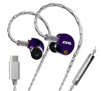 CCA Phoenix In-Ear Monitor Headphones, Dual-Magnet Dynamic Driver IEM with HiFi Clear Sound & Deep Bass, Full-Metal Professional Gaming Earbuds for Musicians, Singers, and Audiophiles