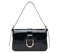 CCAIPU Shoulder Bag for Women Clutch Purse Handbag Leather Crossbody Hobo Bag with Adjustable Strap (Black)