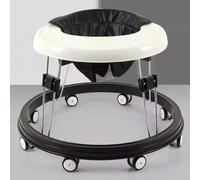 Ccarzzi Baby Walker Foldable Walker with 8 Silent Universal Wheels, Easy Clean Tray, 9 Adjustable Heights, Anti-Rollover Walker for Girls and Boys 6-18 Months