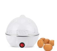 Ccarzzi Egg Boiler Multi Electric Egg Cooker with Small Measuring Cup, Up to 7 Egg Capacity, for Soft Dippy, Hard & Poached Eggs (White)