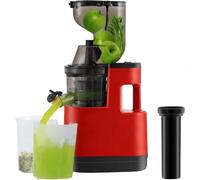 Ccarzzi Juicer 500W Cold Press Juicer Machines with 83MM Wide Chute for Whole Fruit and Vegetable, Slow Masticating Juicer High Juice Yield (Red)