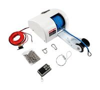 CCAUUB 25/45 lbs Electric Windlass, 12 V Boat Marine Anchor Winch with Remote Control, Heavy Duty Tow Winches Boat Anchor, Windlass Kit for Fishing Boat Pontoon Boat (25 lbs)