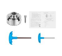 CCAUUB 4 Jaw Chucks 3.75/4 Inch M33 High Precision Lathe Chuck Self-Centring Chuck with Precision Bevel Gear for Lathe, Milling Machine (Outside 45-81 mm/Inner: 32-76 mm)