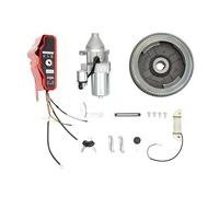 CCAUUB Fit Honda GX390 13HP 11HP Electric Start Kit Electric Motor Flywheel Starter Motor with Magnet, Flywheel Starter Motor Switch Box Kit