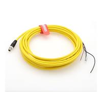 CCB-M8IO Replacement I/O Cable for Cognex in-Sight Micro 2000/1000/7000, M8 B-Code 5-Pin Straight to Bare Wire Ends, Industrial Vision Sensor Cable 15M/49.21Ft