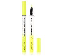 CCbeauty Neon UV Eyeliner Glitter Fluorescence Colours Waterproof Liquid Eyeliner Eye Makeup for Carnival Halloween