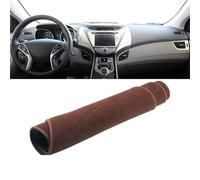 CccByaaa1 Anti-Slip Mat Dashboard Cover Pad Interior Mat for Hyundai Elantra MD UD 2011 2012 2013 2014 2015,Pad Sunshade.,Brown