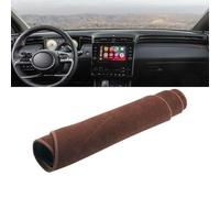 CccByaaa1 Anti-Slip Mat Dashboard Cover Pad Interior Mat for Hyundai Tucson NX4 2021 2022 2023 2024,Pad Sunshade.,Brown