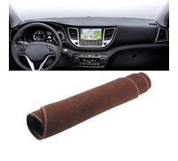 CccByaaa1 Anti-Slip Mat Dashboard Cover Pad Interior Mat for Hyundai Tucson TL 2015 2016 2017 2018,Pad Sunshade.,Brown