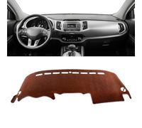 CccByaaa1 Anti-Slip Mat Dashboard Cover Pad Interior Mat for Kia Sportage 3 R 2011 2012 2013 2014 2015,Pad Sunshade.,Brown