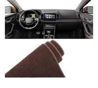 CccByaaa1 Anti-Slip Mat Dashboard Cover Pad Interior Mat for Skoda Karoq 2017 2018 2019 2020 2021 2022 2023,Pad Sunshade.,Brown
