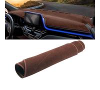 CccByaaa1 Anti-Slip Mat Dashboard Cover Pad Interior Mat for Toyota C-HR CHR C HR 2016 2017 2018 2019 2020 2021 2022 2023,Pad Sunshade.,Brown