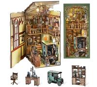 CCCDF DIY Book Nook Kit, 3D Puzzles for Adults, Miniature Dollhouse Booknook Kit with LED Light, Gifts for Book Lovers (The Radium Lady)