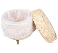 CCcollections Sticky Rice Bamboo Baskets | Traditional Handmade Sticky Rice Basket | Premium Bamboo Rice Steamer for Home & Restaurant
