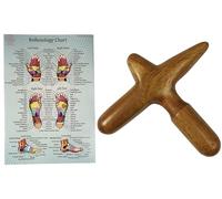 CCcollections Wood Therapy Massage Tools, Reflexology Wooden Stick Tool, Traditional Equipment for Relieving Muscle Pain Body Lymphatic Drainage Massager
