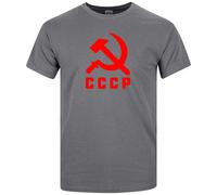 CCCP Hammer & Sickle T-Shirt Soviet Union Russia 80s KGB Political Logo