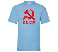 CCCP Hammer & Sickle T-Shirt Soviet Union Russia 80s KGB Political Logo