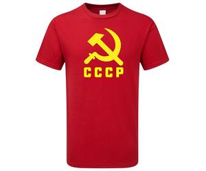CCCP Hammer & Sickle T-Shirt Soviet Union Russia 80s KGB Political Logo