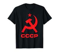 CCCP Soviet Communist Star Hammer Sickle Russian T-Shirt