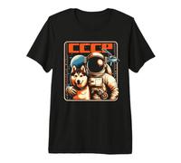CCCP Soviet Union Laika Dog in Space Premium T-Shirt