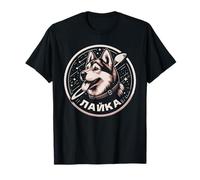 CCCP Space Dog Soviet Union USSR Laika Russian Communism T-Shirt