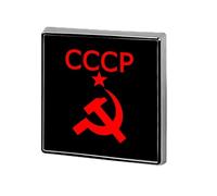 CCCP Star Soviet Union USSR Custom Lapel Pins Square Brooch Tie Suit Dress Accessories for Men Women Wedding Birthday