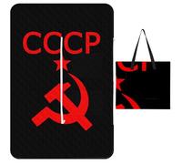 CCCP Star Soviet Union USSR Large Picnic Mat Beach Blanket Waterproof Foldable Bag for Camping Outdoor