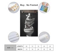 Cccyh_4K__A_Dalmatian_dog_sitting_on_the_open_toilet_se_52669e83-6e1a-437b-ba80-474c9226be38_4 Poster Decorative Painting Canvas Wall Posters And Art Picture Print Modern Family Bedroom Decor Posters
