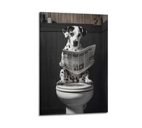 Cccyh_4K__A_Dalmatian_dog_sitting_on_the_open_toilet_se_52669e83-6e1a-437b-ba80-474c9226be38_4 Poster Decorative Painting Canvas Wall Posters And Art Picture Print Modern Family Bedroom Decor Posters
