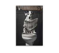 Cccyh_4K__A_Dalmatian_dog_sitting_on_the_open_toilet_se_52669e83-6e1a-437b-ba80-474c9226be38_4 Poster Decorative Painting Canvas Wall Posters And Art Picture Print Modern Family Bedroom Decor Posters