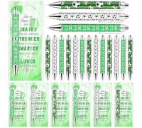 CCCYMM 24 Sets Football Pens Party Favours Supplies Football Stationery Ballpoint Pens and Cards for Boys Girls Team Coach Adults Players Lover Birthday Party Home School Classroom Prize