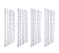 CCCYMM 4 Pcs Grid Divider Tray Egg Crate Louvre Aquarium Fish Tank Bottom Isolation,White