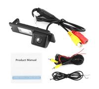 CCD HD Rear View Camera IP68 170 Degree Wide Angle Parking Backup Cam with Night Vision for Fluence Duster ABS Black 81.8x32.9mm