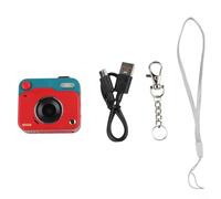 CCD Retro Digital Camera for MINI 8MP HD 1080P Video Student Small Pocket Cam Electronic Stabilization for Travel Photography (Red)