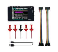 CCDSO LA104 Portable Logic Analyzer, Built-in Rechargeable Battery, 4 Channels, Max Sampling Rate 100Msa/s, Build-in Display Screen and Battery, SPI/I2C/UART Protocol