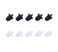 CCeCCe 10 Pack 1/4'' Audio Jack Socket Dust Cap Plug Rubber Cover for 6.5mm 6.35mm Female Port Interface Panel End Terminal PC DVD Microphone Electric Bass Guitar Amplifier Sound Box Speaker