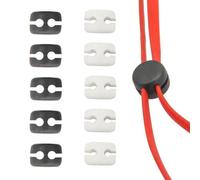 CCeCCe 10 Pack Earphone Cable Slider Y Splitter Detachable Clip Adjusting Divider Knob Stopper Buckle for 2mm L/R Round Wire Headphone Cord Earbud In-ear Headset Line DIY
