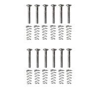 CCeCCe 12 Sets Single Coil Pickups Mounting Screw and Adjusting Spring Kit 20x3mm Mount Springs Screws for Fender Stratocaster Pickups Tele ST Strat Pickup Bass Guitar Neck/Middle/Bridge Humbucker