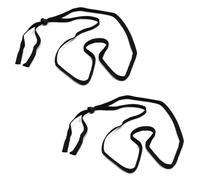 CCeCCe 2 Pack Neck Microphone Holder Hands Free Wireless MIC Stand Stay with Adjustable Necklace Strings for Musician Magician Performance Teacher Classroom Singer Stage Magic Tricks