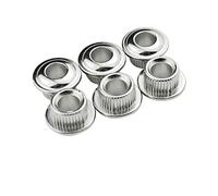 CCeCCe 6 Pack Guitar Tuner Bushings Modern to Vintage Conversion Ferrules Heavy Duty Metal Converter Adapter for Retro Vintage Guitar Turning Keys Pegs Post Classic Lock String Tuners Machine Heads