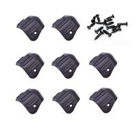 CCeCCe 8 Pack Speaker Cabinet Corners Protector Stackable Subwoofer Box Round Angle Edge Armor Guard ABS Plastic Mounting Corner Wrap for Guitar AMP Stage Amplifier PA DJ Audio Sound Case Protection
