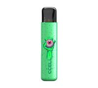 CCELL Eazie Pod Kit, Dynamic Graffiti, Includes Empty 1ml Pod & Battery, Refillable Draw Activated Vaping System Designed to Handle Thick Oils, Live Resins/Rosins (No Nicotine) (Graffiti Alien Lime)