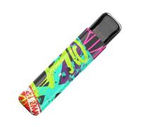 CCELL Eazie Pod Kit, Dynamic Graffiti, Includes Empty 1ml Pod & Battery, Refillable Draw Activated Vaping System Designed to Handle Thick Oils, Live Resins/Rosins (No Nicotine) (Graffiti Solo)