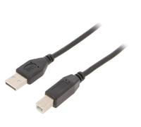 CCFB-USB2-AMBM-1.5MM Cable USB 2.0 USB A Male, USB B Male Nickel Plated 1.5m G