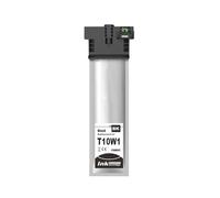 CCFGBHH North America T10W1 T10W2 T10W3 T10W4 Color Inkjet Ink Bag Compatible For WorkForce Pro WF-C5390 WF-C5890(BK E-10W1)