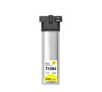 CCFGBHH North America T10W1 T10W2 T10W3 T10W4 Color Inkjet Ink Bag Compatible For WorkForce Pro WF-C5390 WF-C5890(Y E-10W4)