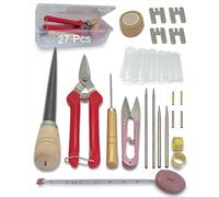 CCFREELIFE Upgrade 27 Pcs Basket Weaving Supplies, Basket Weaving Kits with User-Friendly Design, Basket Making Supplies for Adults Kids and Beginners, Rattan Wicker Repair Kit for Wicker Furniture