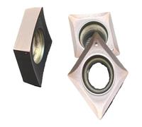 CCGT060201 CCGT060202 CCGT060204 Turning Tool Inserts 10PCS, Stainless Steel Fine Turning Blade for Outer Circle and Inner Hole Centering Machine Tool(CCGT060202-ML KT8060)